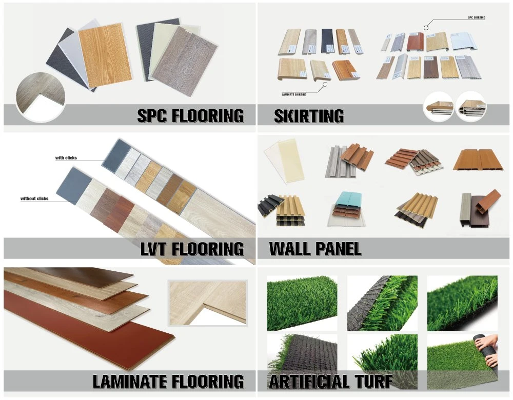 3.5mm Luxury Vinyl Plank Piaos Virgin PVC Rigid Core 100% Waterproof Lvp Rvp Lantai Spc Flooring